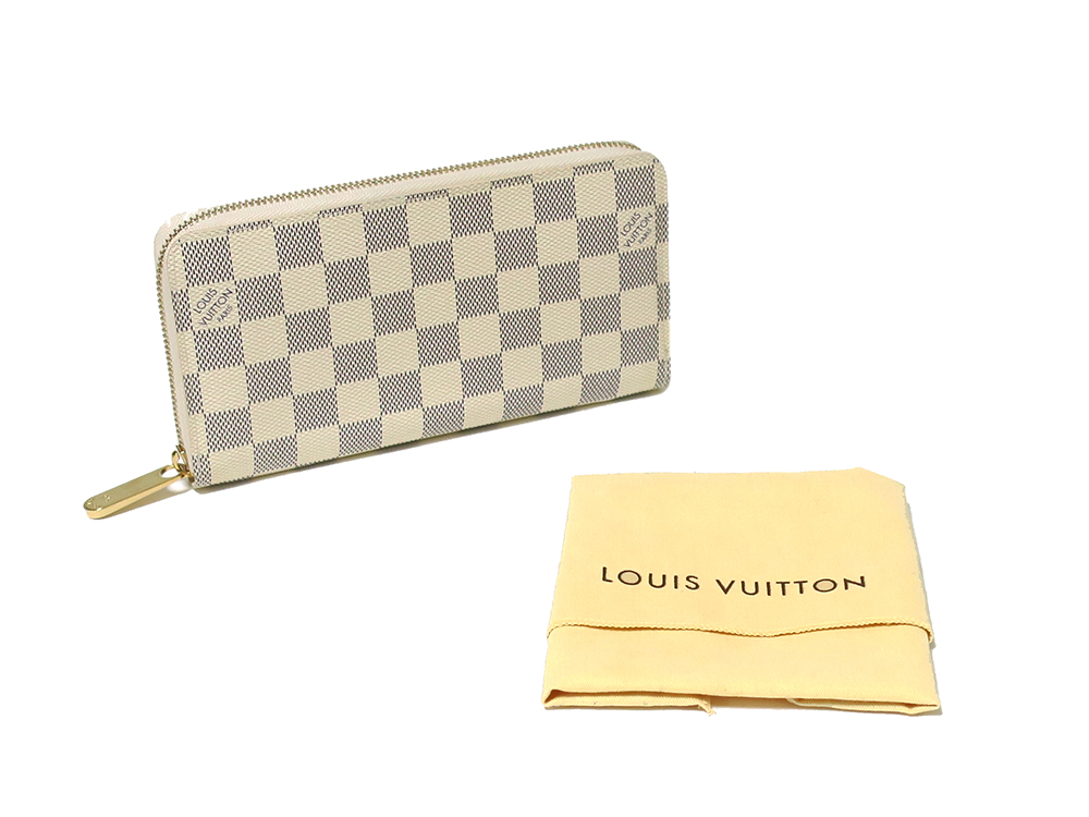 小銭入れ×1LOUISVUITTON ヴィトン ダミエ アズール ジッピーウォレット