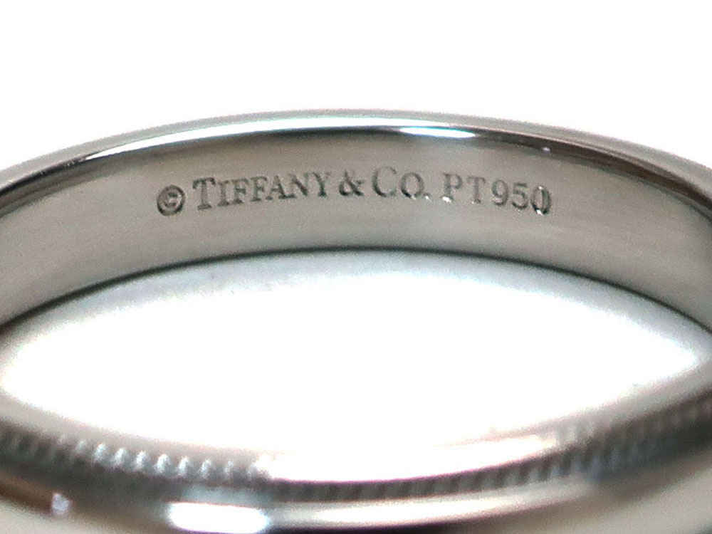 ティファニー TIFFANY&CO. ミルグレイン 8.5号 リング 幅3mm Pt プラチナ 指輪 VLP 90186189