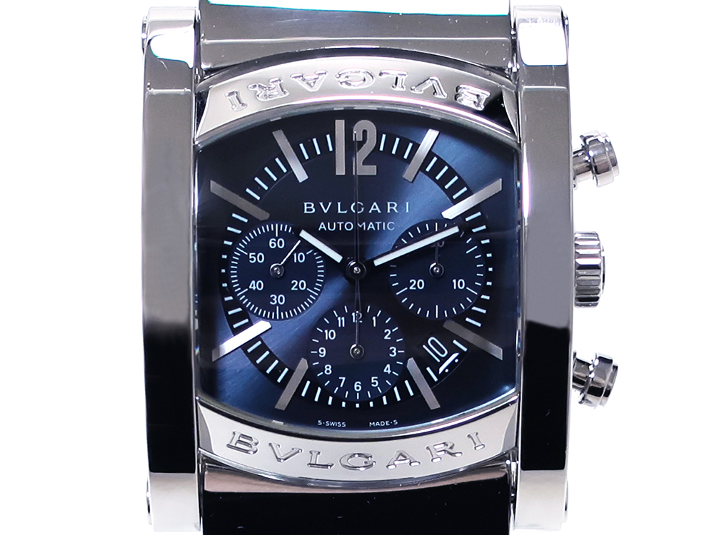 ブルガリ BVLGARI AA44SCH アショーマ クロノグラフ 自動巻き メンズ 良品 _773905