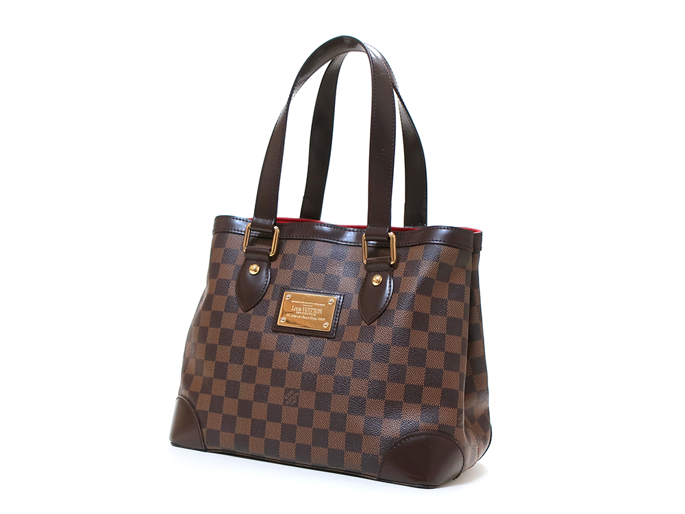 オープンポケット×2LOUIS VUITTON ハムステッドPM トートバッグ ダミエ エベヌ