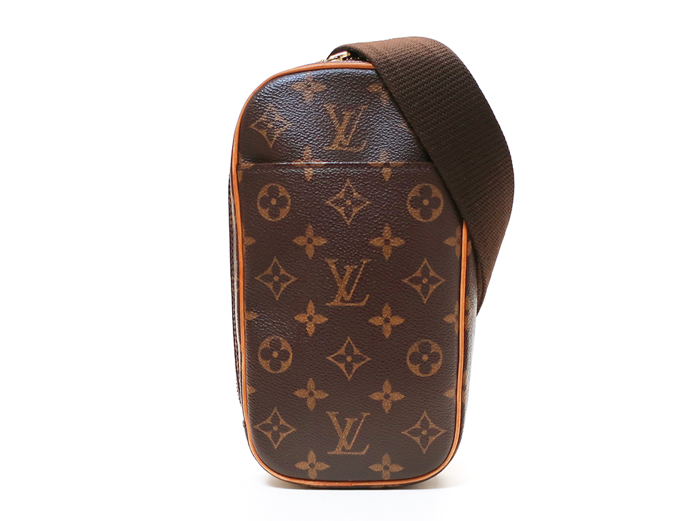 日本未発売】 LOUIS VUITTON◇ポシェット・ガンジュ_モノグラム_BRW