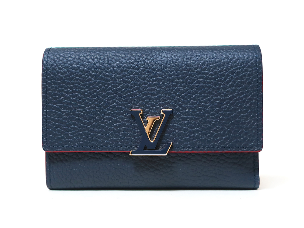 ルイヴィトン LOUIS VUITTON ポルトフォイユ・カプシーヌ 長財布 トリヨン マリーヌルージュ M63739  新入荷 LV1357