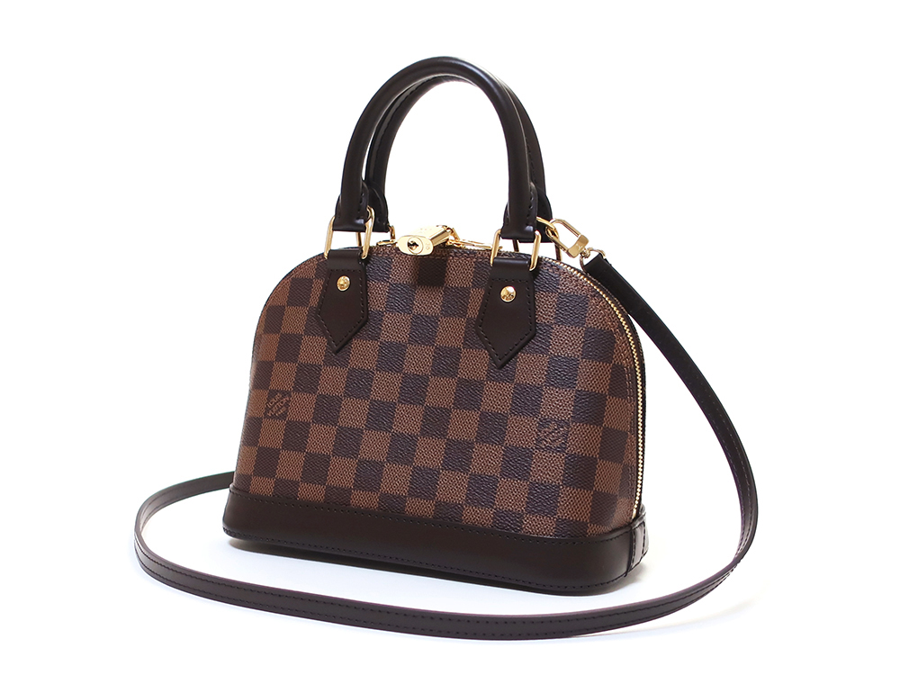 ルイヴィトン ハンドバッグ ダミエ・エベヌ アルマBB N41221 LOUIS VUITTON 2wayショルダーバッグ