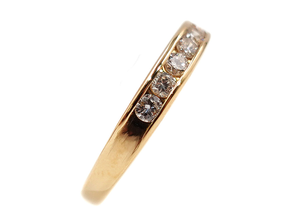 ジュエリー イエローゴールド ダイヤモンド リング ダイヤ0.50ct 2.2g 側面02