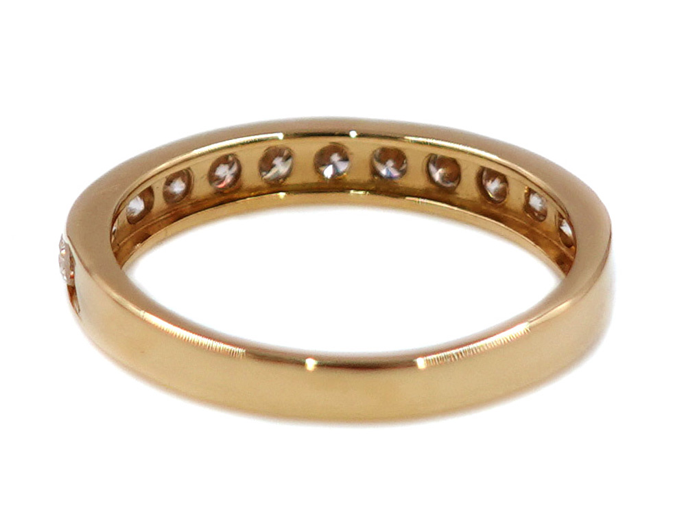 ジュエリー イエローゴールド ダイヤモンド リング ダイヤ0.50ct 2.2g 背面
