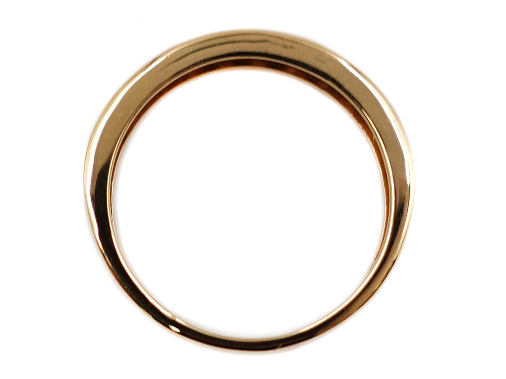 ジュエリー イエローゴールド ダイヤモンド リング ダイヤ0.50ct 2.2g 上面