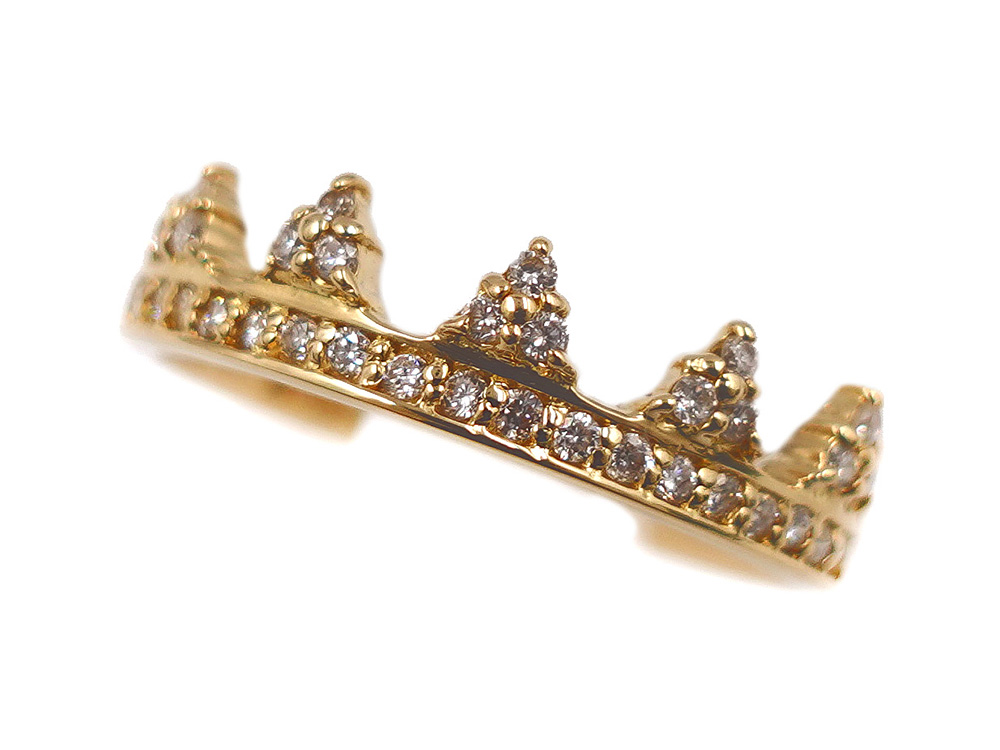 ジュエリー イエローゴールド ダイヤモンド リング ダイヤ0.17ct 2.5g