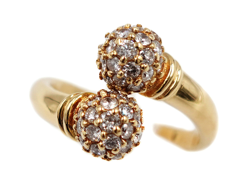 ジュエリー イエローゴールド ダイヤモンド リング ダイヤ0.65ct 5.8g
