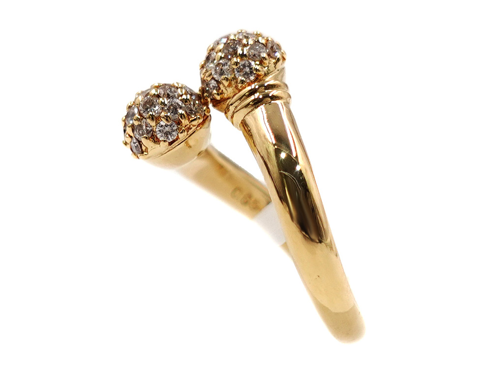 ジュエリー イエローゴールド ダイヤモンド リング ダイヤ0.65ct 5.8g 側面01