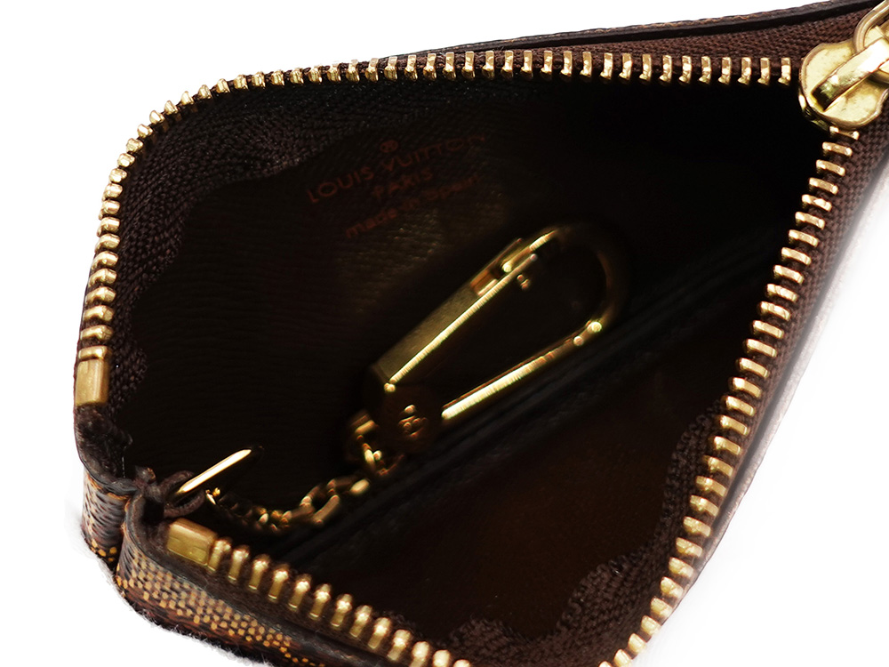 ルイヴィトン ダミエ・エベヌ ポシェット・クレ キー・コインケース N62658 CA0074 金具01
