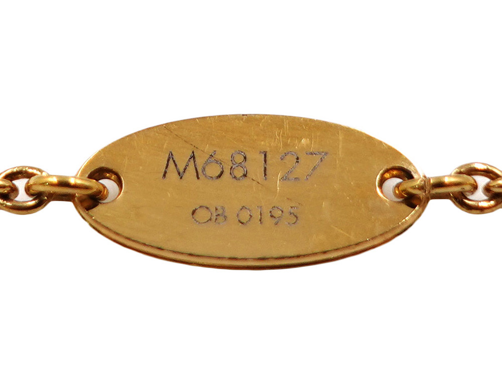 ルイヴィトン  フラワーフル・LVサークル ブレスレット ゴールド M68127 OB0195 刻印02