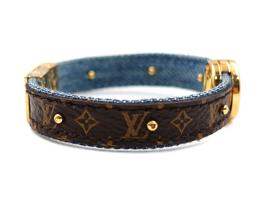 ルイヴィトン ブラスレ･LV サークル リバーシブル ブレスレット モノグラム×ブルー M6561F BC0159 側面02