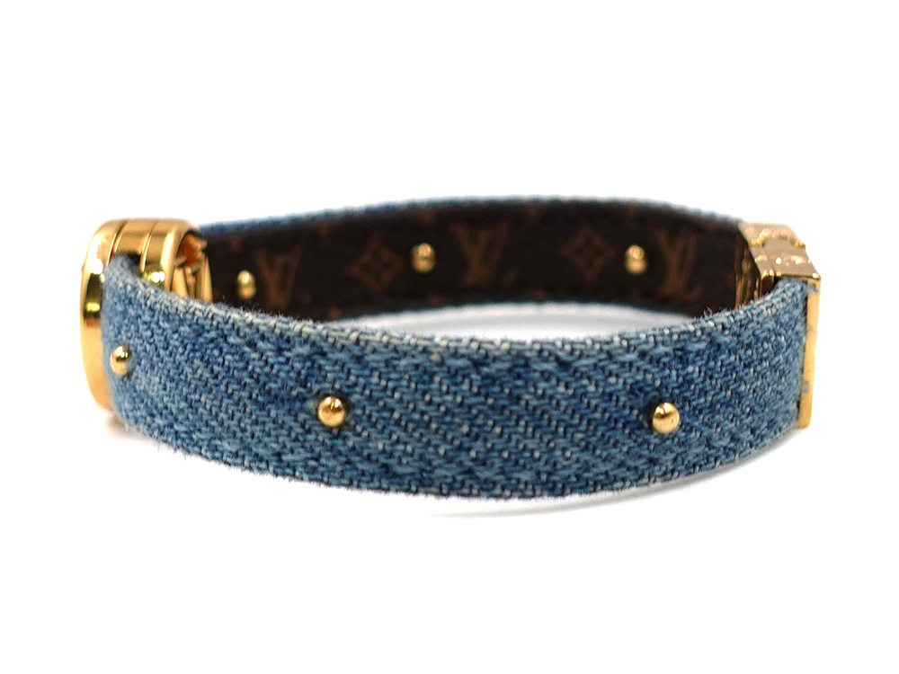 ルイヴィトン ブラスレ･LV サークル リバーシブル ブレスレット モノグラム×ブルー M6561F BC0159 側面03