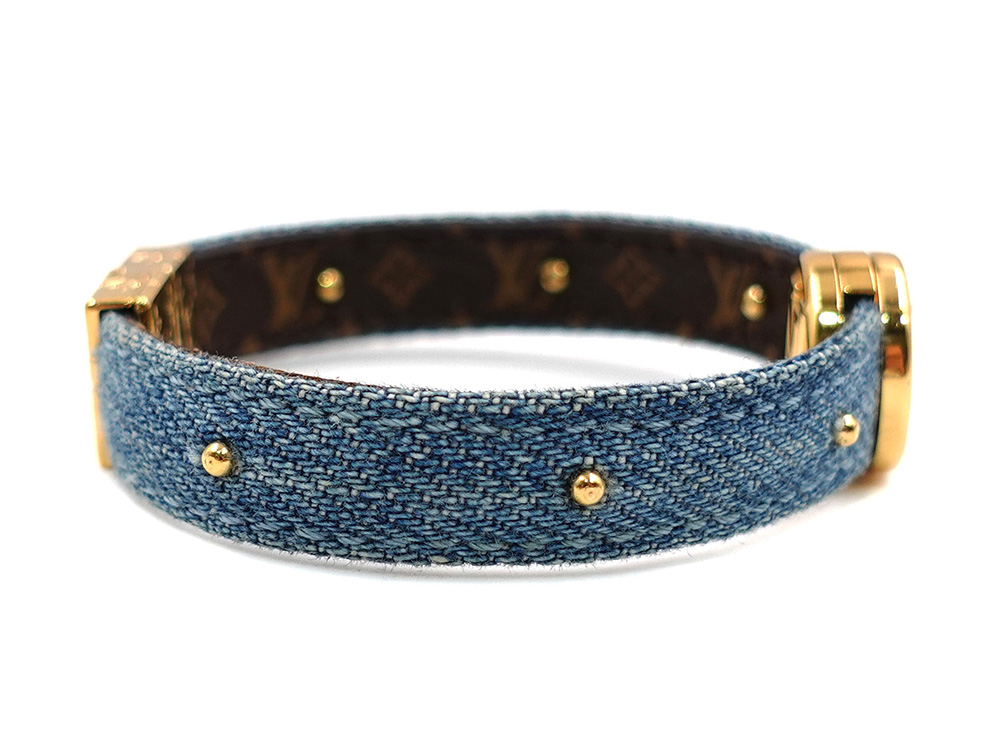 ルイヴィトン ブラスレ･LV サークル リバーシブル ブレスレット モノグラム×ブルー M6561F BC0159 側面04