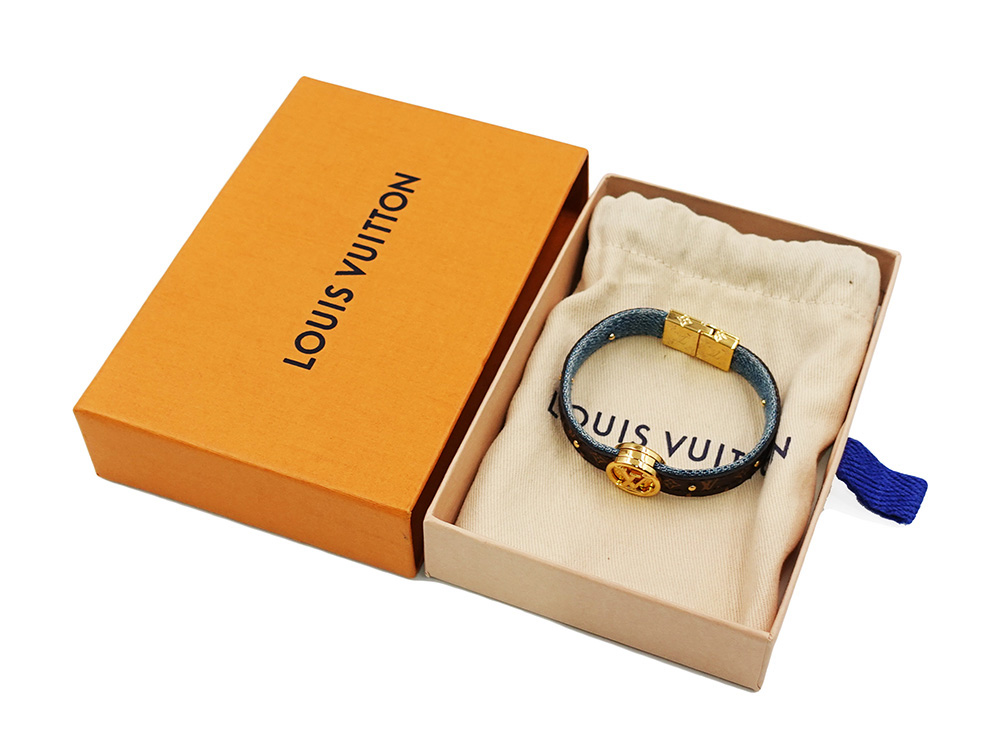 ルイヴィトン ブラスレ･LV サークル リバーシブル ブレスレット モノグラム×ブルー M6561F BC0159 付属品