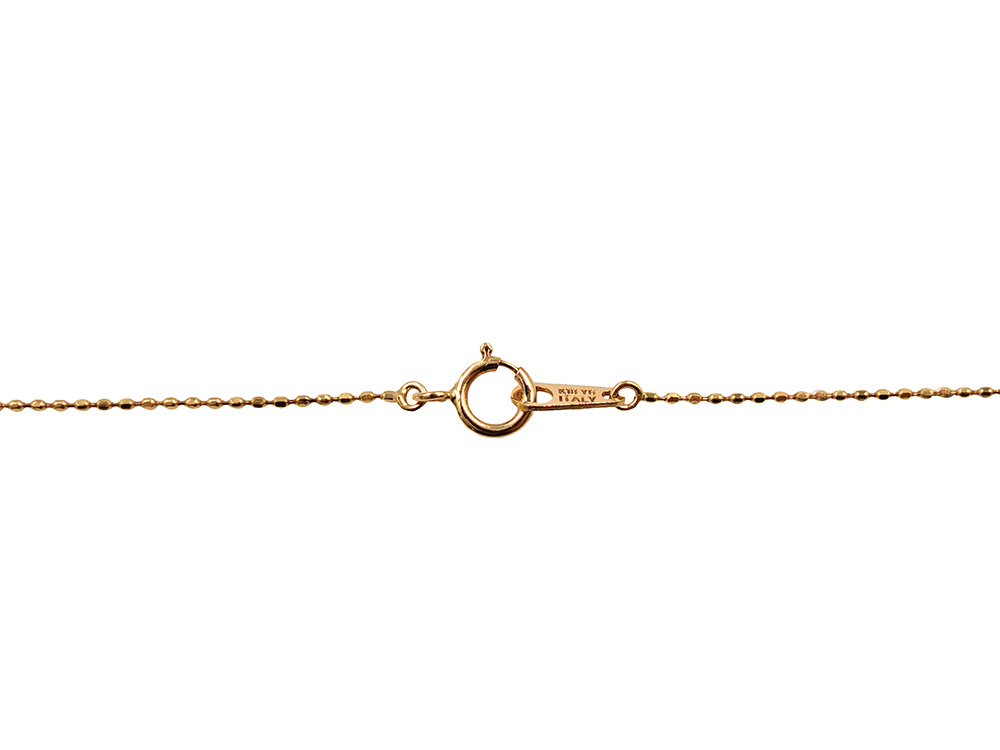 ジュエリー イエローゴールド ダイヤモンド ネックレス ダイヤ0.10ct 金具