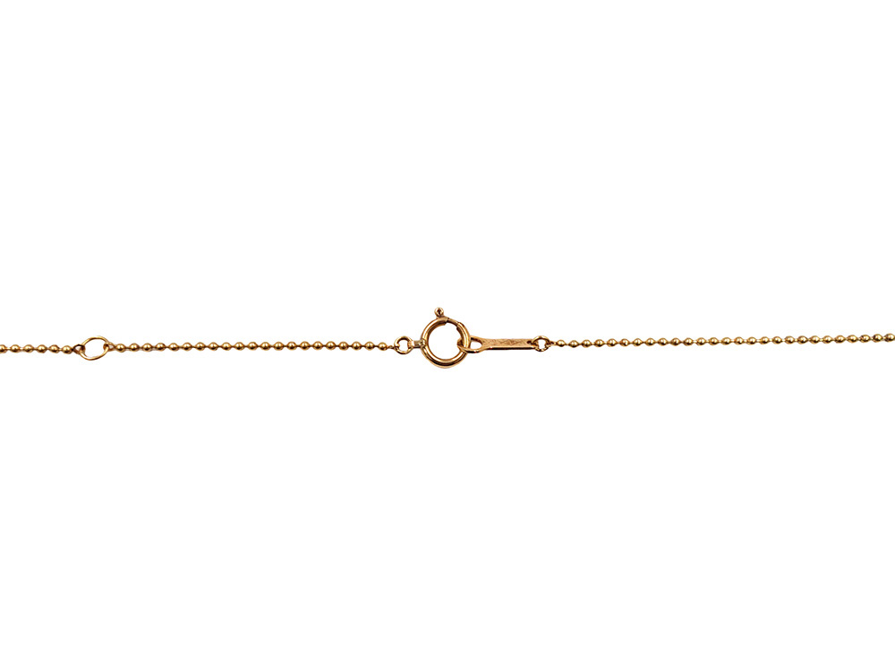 ジュエリー イエローゴールド ダイヤモンド ネックレス ダイヤ0.33ct 金具01