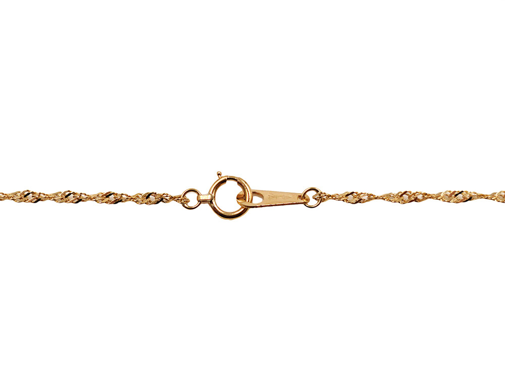 ジュエリー イエローゴールド ダイヤモンド ネックレス ダイヤ0.13ct 金具