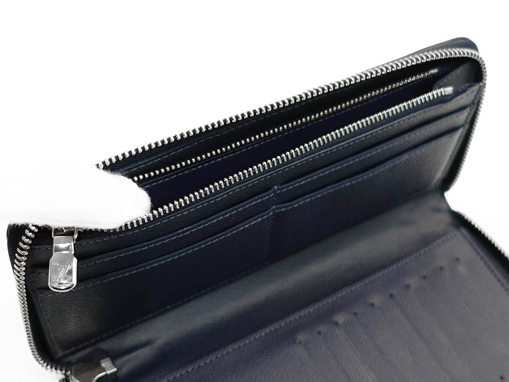 ルイヴィトン タイガ ジッピーウォレット・ヴェルティカル ブルーマリーヌ 長財布 M30510 LM0271 小銭入れ