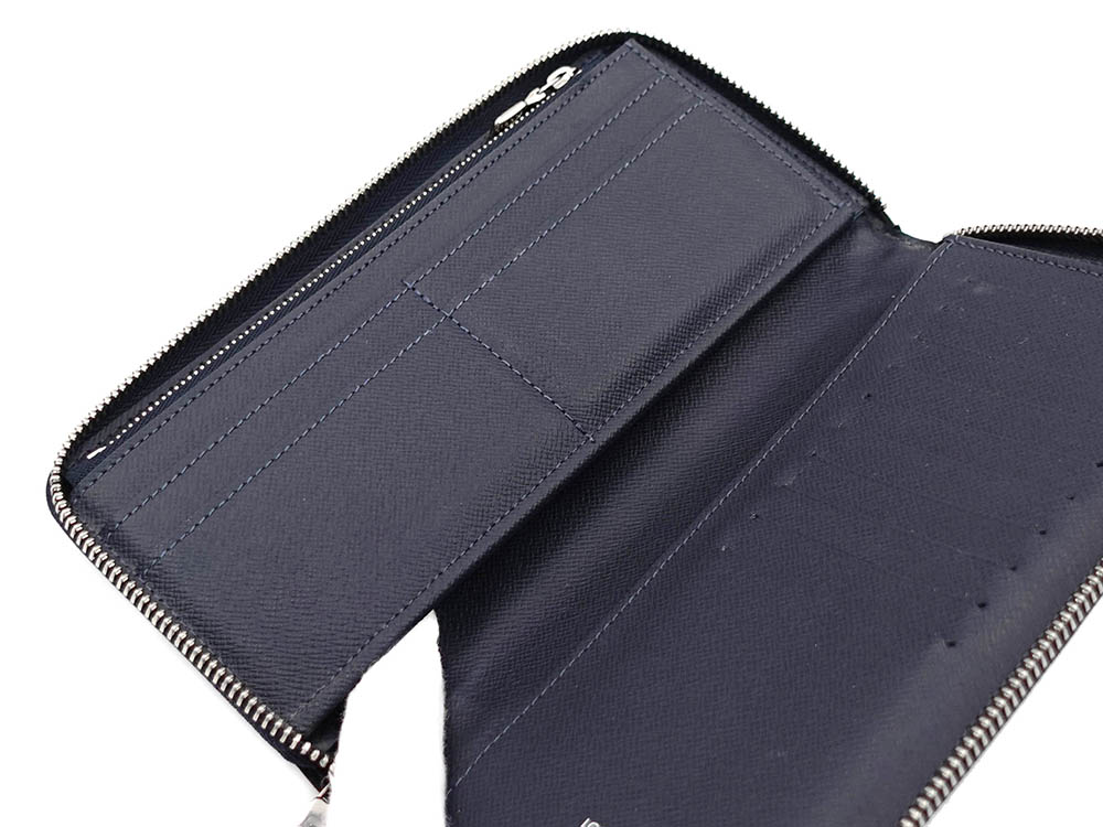 ルイヴィトン タイガ ジッピーウォレット・ヴェルティカル ブルーマリーヌ 長財布 M30510 LM0271 オープンポケット02