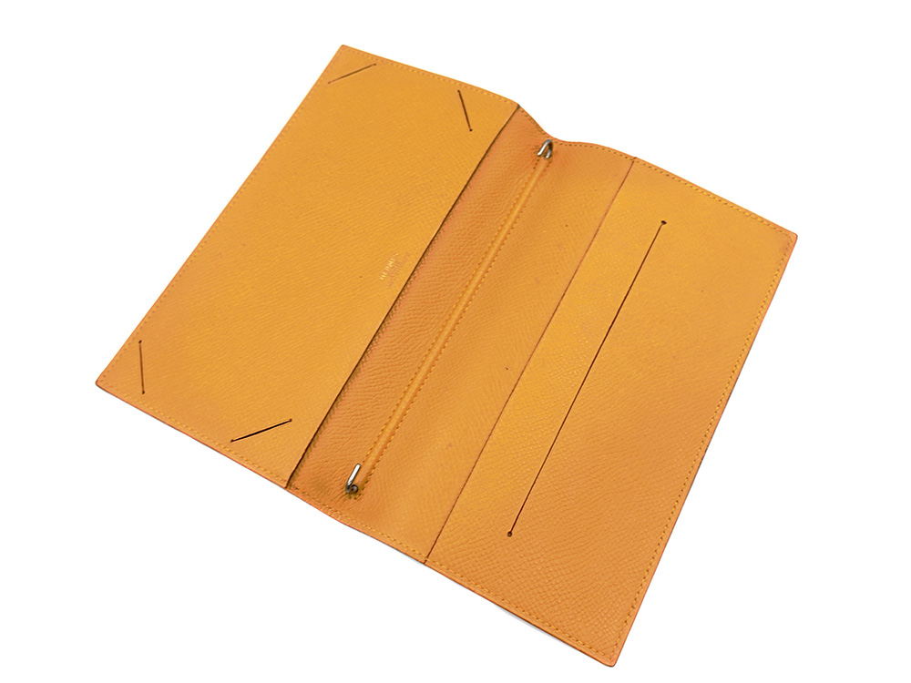 エルメス アジャンダ 手帳カバー エプソン ゴールド 上面開