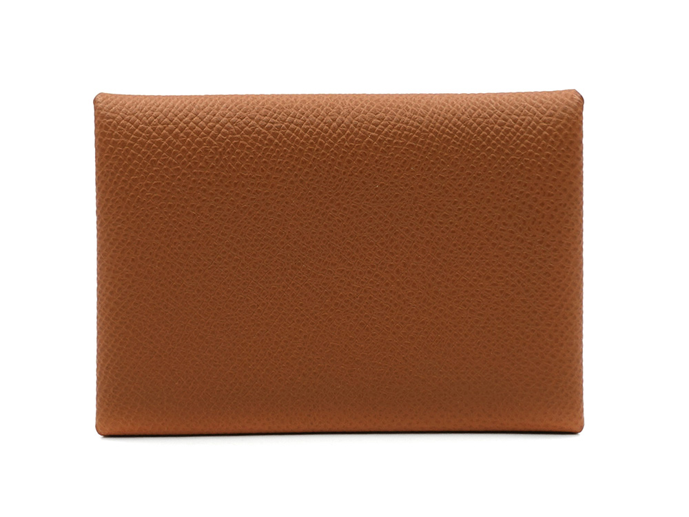 エルメス カルヴィ デュオ カード コインケース エプソン ゴールド 正面