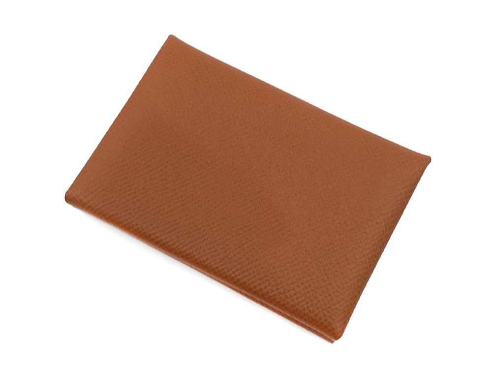 エルメス カルヴィ デュオ カード コインケース エプソン ゴールド 上面