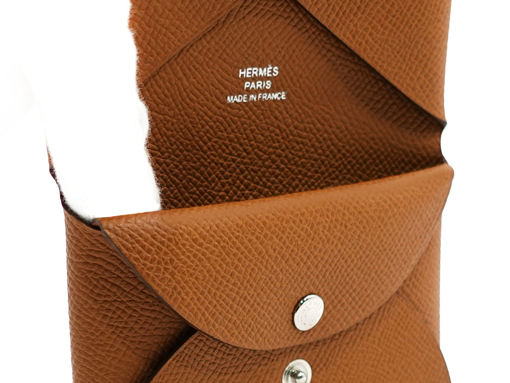 エルメス カルヴィ デュオ カード コインケース エプソン ゴールド カード入れ01