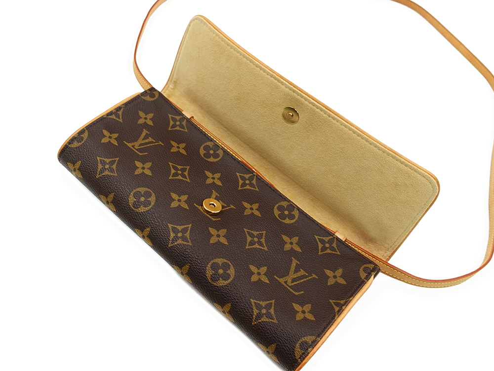 ルイヴィトン モノグラム ポシェットツインGM M51852 CA0010 上面開