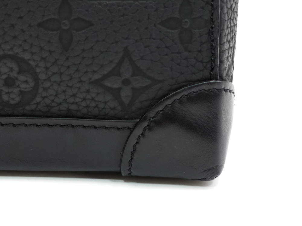 ルイヴィトン モノグラム ・トリヨン ナノ・スチーマー ブ ノワール M82772 RFID 外側ダメージ01