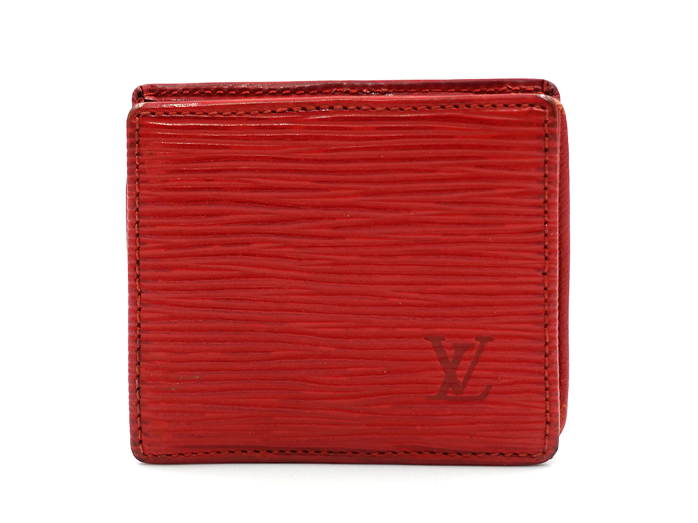 ルイヴィトン エピ ポルト モネ・ボワット カスティリアンレッド コインケース M63697 MI1917 正面