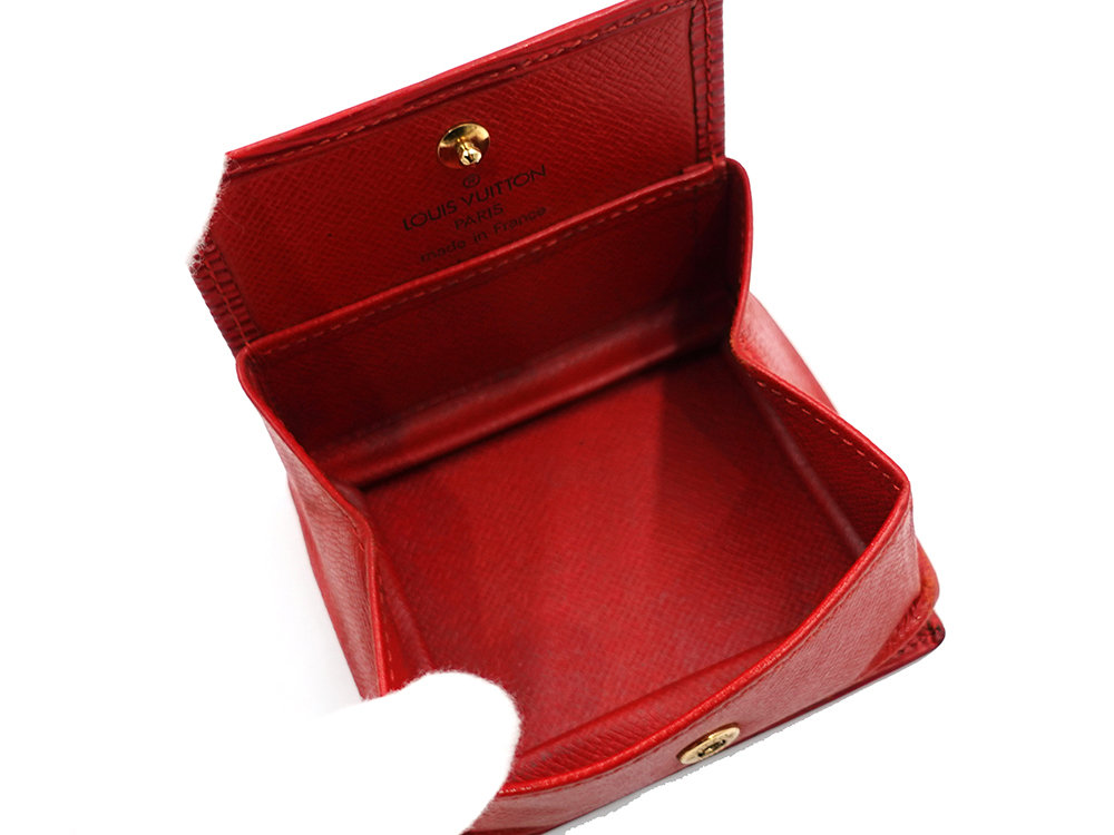 ルイヴィトン エピ ポルト モネ・ボワット カスティリアンレッド コインケース M63697 MI1917 内面