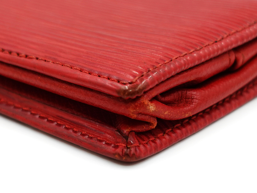 ルイヴィトン エピ ポルト モネ・ボワット カスティリアンレッド コインケース M63697 MI1917 外側ダメージ03