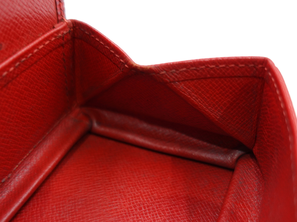 ルイヴィトン エピ ポルト モネ・ボワット カスティリアンレッド コインケース M63697 MI1917 内側ダメージ01