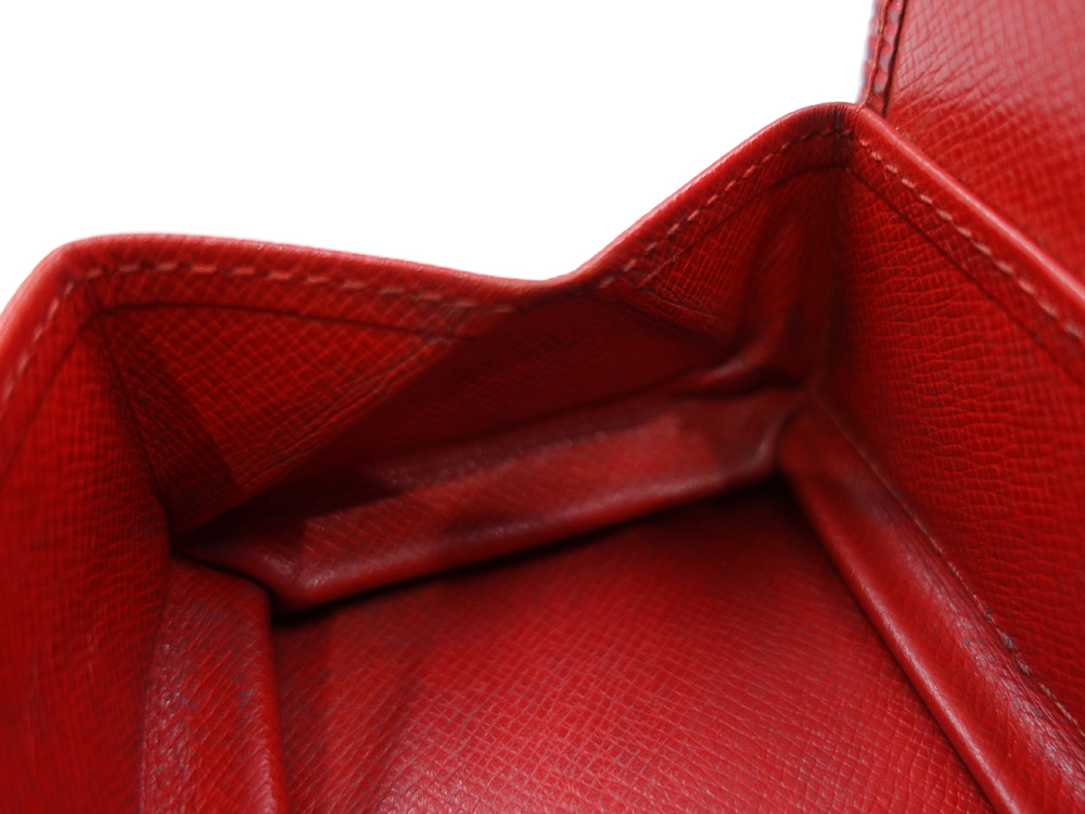 ルイヴィトン エピ ポルト モネ・ボワット カスティリアンレッド コインケース M63697 MI1917 内側ダメージ02