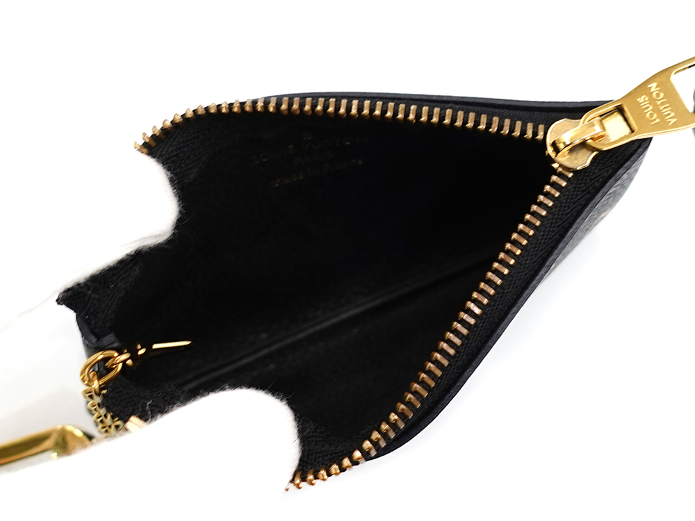 ルイヴィトン バイカラーモノグラム・アンプラント ポシェット・クレ ブラック×ベージュ キー・コインケース M80885 CT3283 内面01