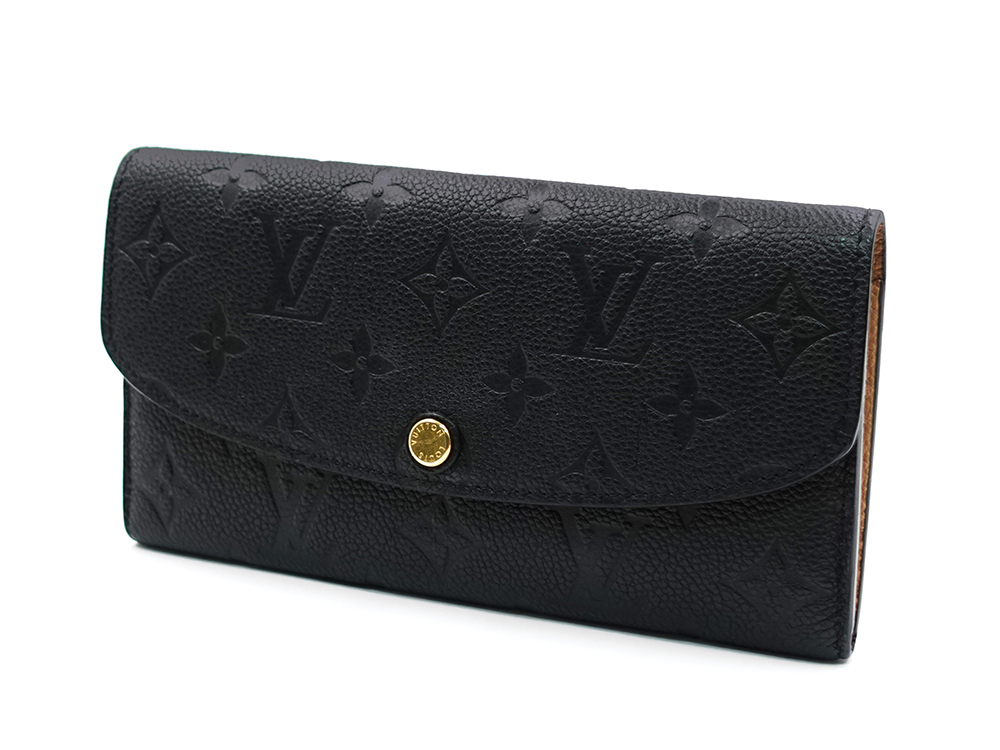 ルイヴィトン モノグラム・アンプラント ポルトフォイユ・エミリー ノワール 長財布 M62369 CA0231