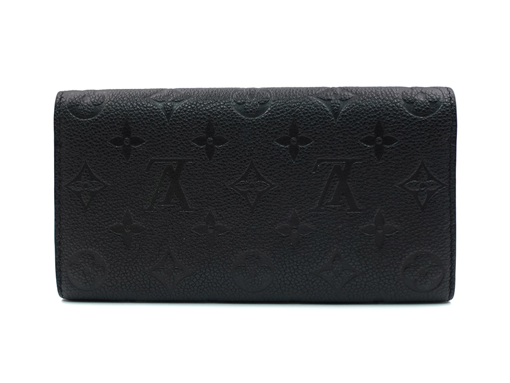 ルイヴィトン モノグラム・アンプラント ポルトフォイユ・エミリー ノワール 長財布 M62369 CA0231 背面