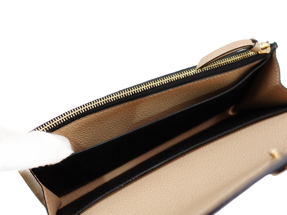 ルイヴィトン モノグラム・アンプラント ポルトフォイユ・エミリー ノワール 長財布 M62369 CA0231 オープンポケット02