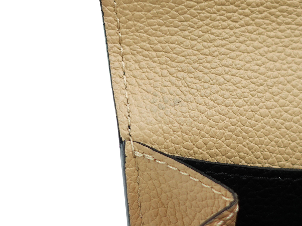 ルイヴィトン モノグラム・アンプラント ポルトフォイユ・エミリー ノワール 長財布 M62369 CA0231 内側ダメージ01