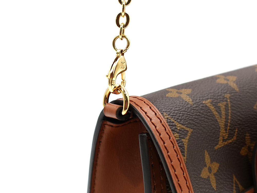 ルイヴィトン モノグラム×モノグラム・リバース ポルトフォイユ・ドーフィーヌ チェーンウォレット M68746 RFID 金具02