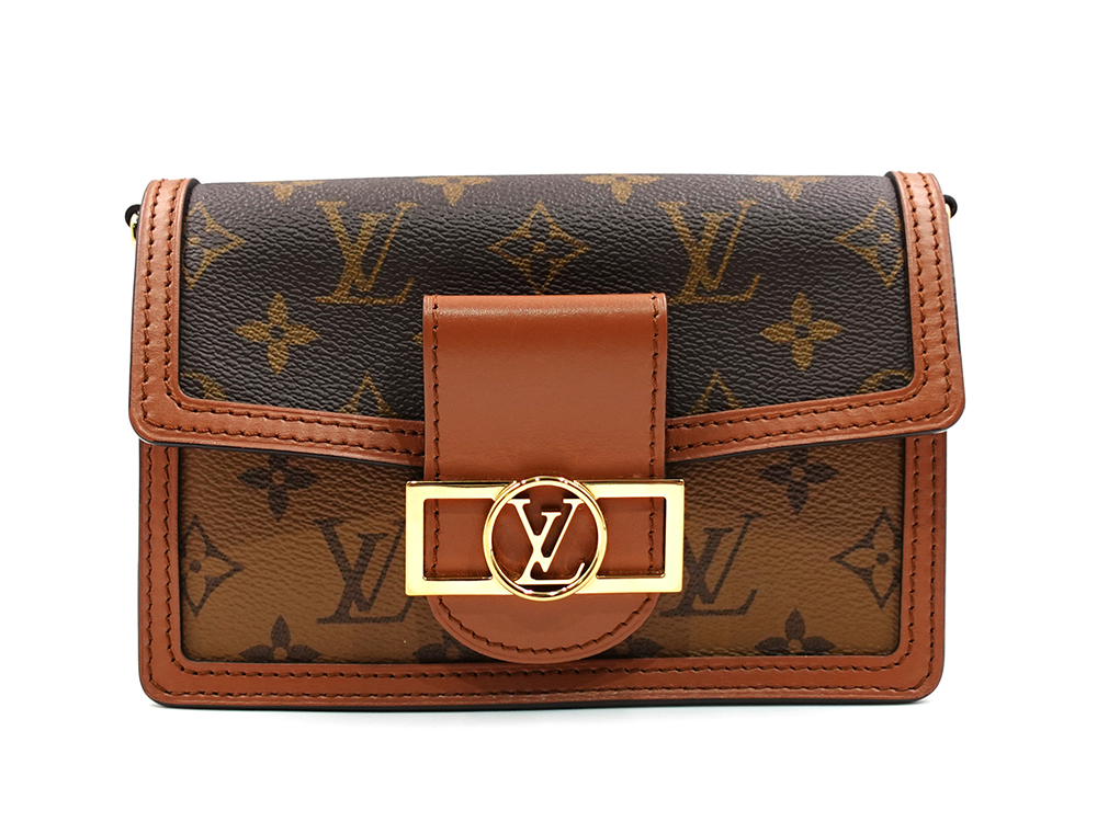 ルイヴィトン モノグラム×モノグラム・リバース ポルトフォイユ・ドーフィーヌ チェーンウォレット M68746 RFID 正面02