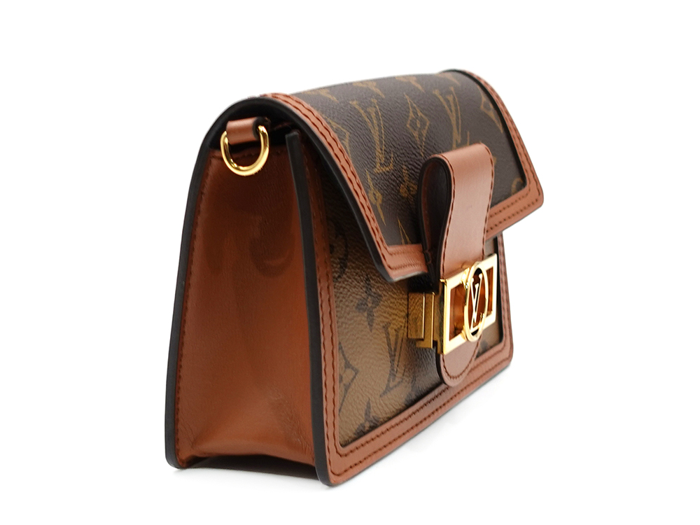 ルイヴィトン モノグラム×モノグラム・リバース ポルトフォイユ・ドーフィーヌ チェーンウォレット M68746 RFID 側面02