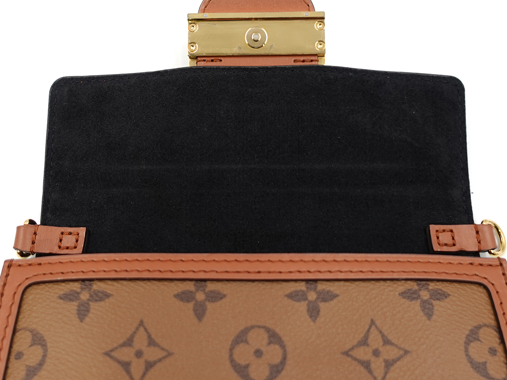 ルイヴィトン モノグラム×モノグラム・リバース ポルトフォイユ・ドーフィーヌ チェーンウォレット M68746 RFID 内側ダメージ03