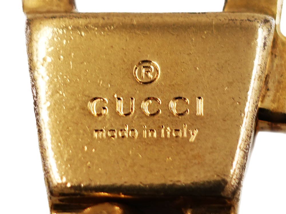 グッチ タイガーヘッド キーホルダー ゴールド 刻印