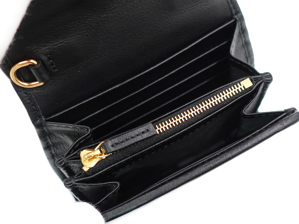 グッチ ブロンディ ミディアム チェーンウォレット ブラック 725219 内面