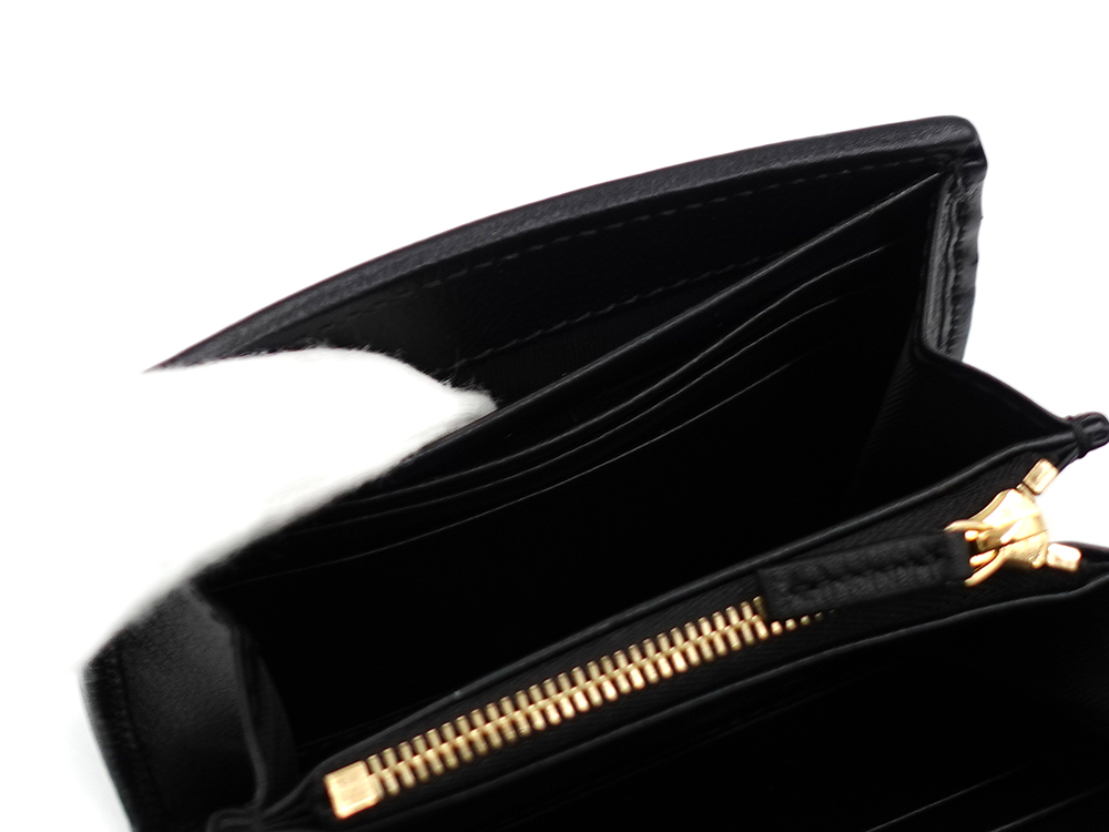 グッチ ブロンディ ミディアム チェーンウォレット ブラック 725219 オープンポケット02