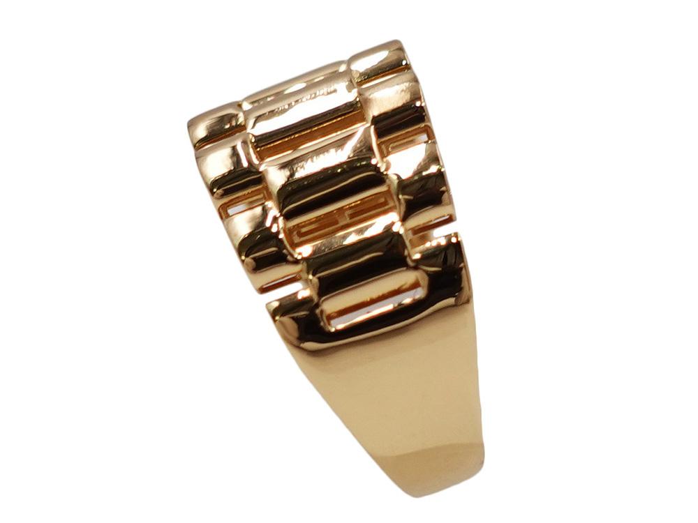 ジュエリー イエローゴールド ウォッチバンド リング 3.7g 側面01