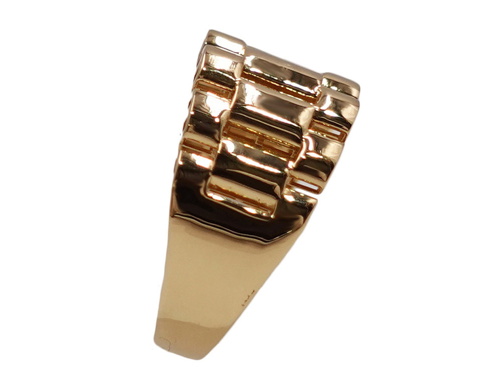 ジュエリー イエローゴールド ウォッチバンド リング 3.7g 側面02