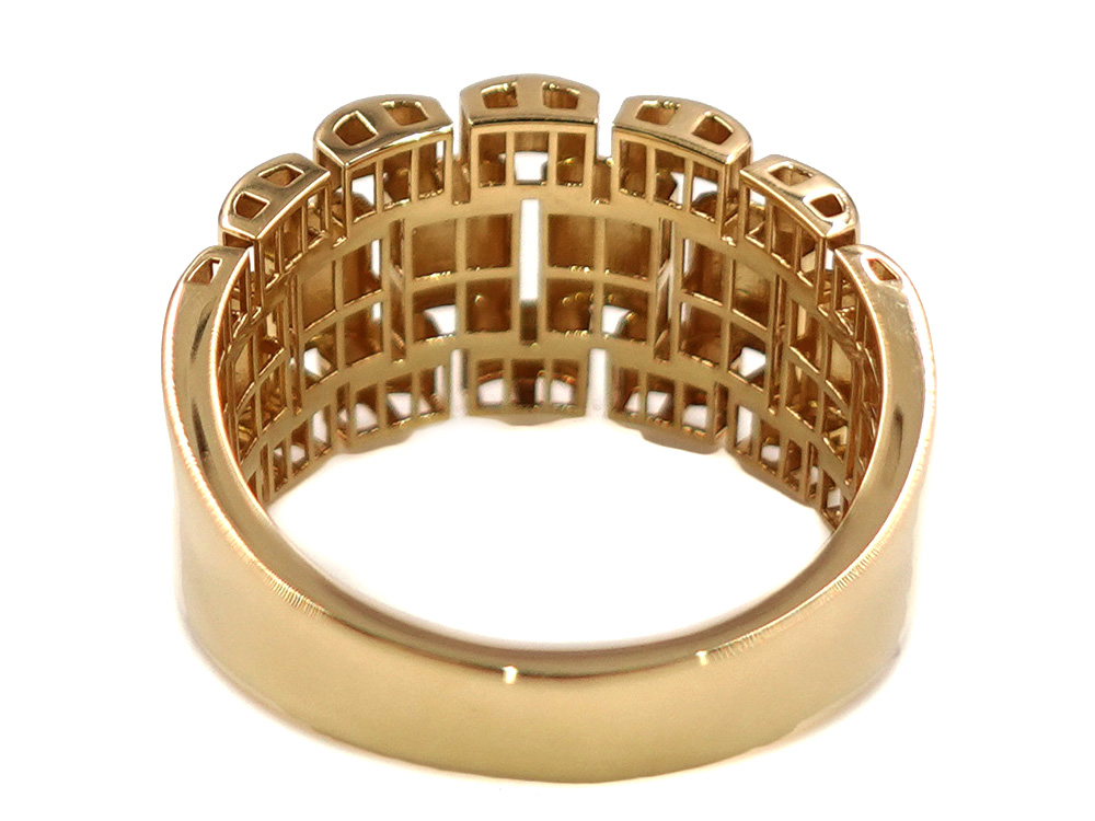 ジュエリー イエローゴールド ウォッチバンド リング 3.7g 背面